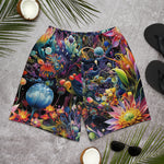 Space Floral - Men's Recycled Athletic Shorts