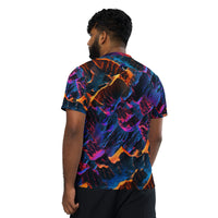 Neon Mountains - Recycled unisex sports jersey