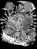 Tropical Fish Digital Print - Short-Sleeve Unisex T-Shirt