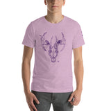 Coyote Antlers Line -Short-Sleeve Unisex T-Shirt