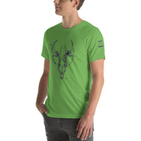 Coyote Antlers Line -Short-Sleeve Unisex T-Shirt